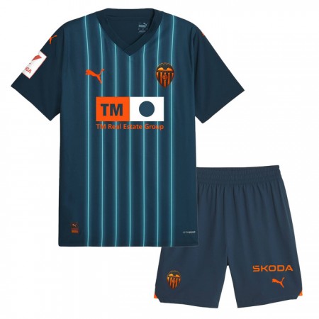 Levné Valencia CF Dětské Venkovní Fotbalové dresy 2023-24 Krátký Rukáv